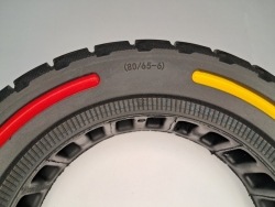 Шина покрышка 80 / 65 - 6 цельнолитая бескамерная для самоката Белая Церковь